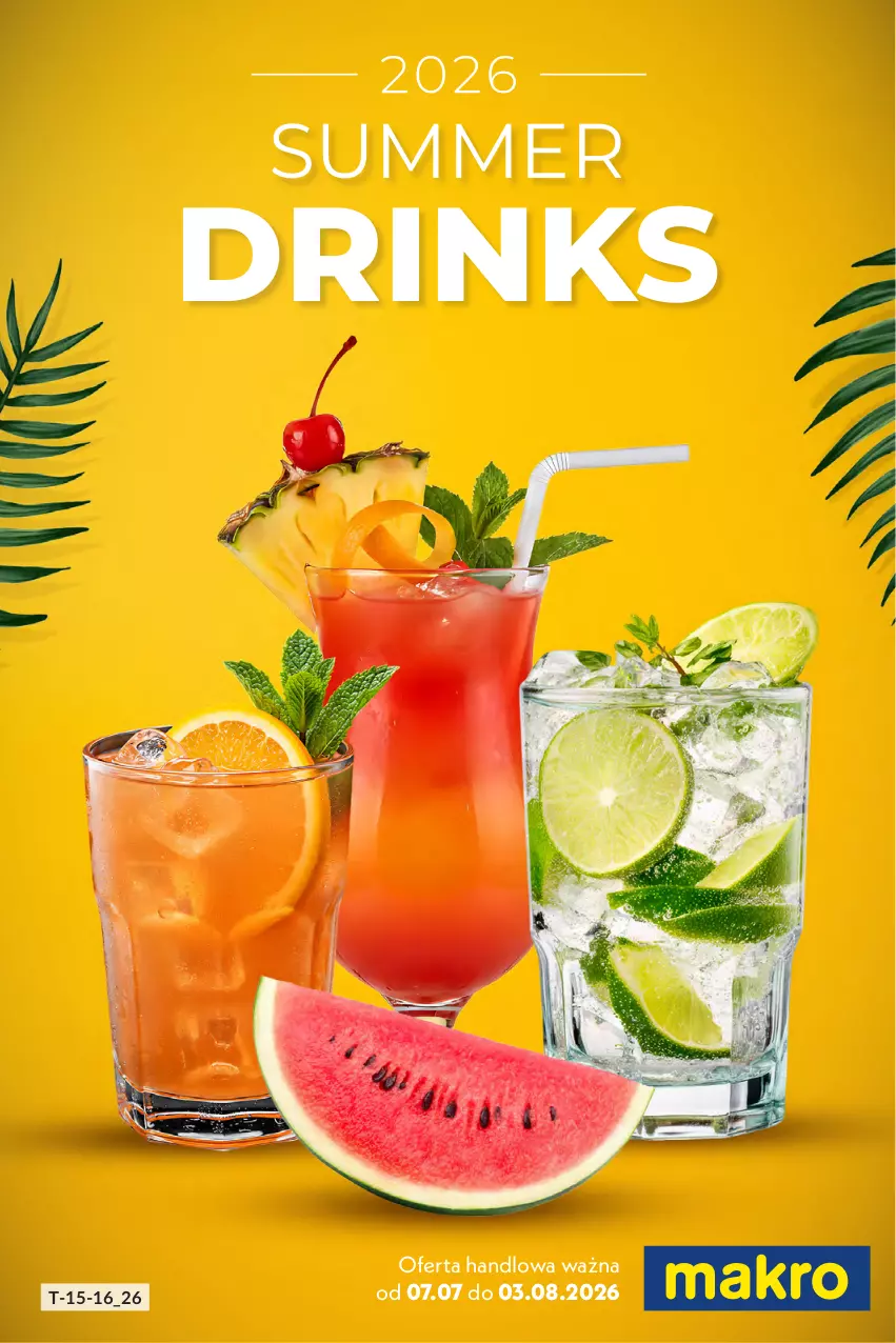 Gazetka promocyjna Makro - Summer Drinks - ważna 07.07 do 03.08.2026 - strona 1