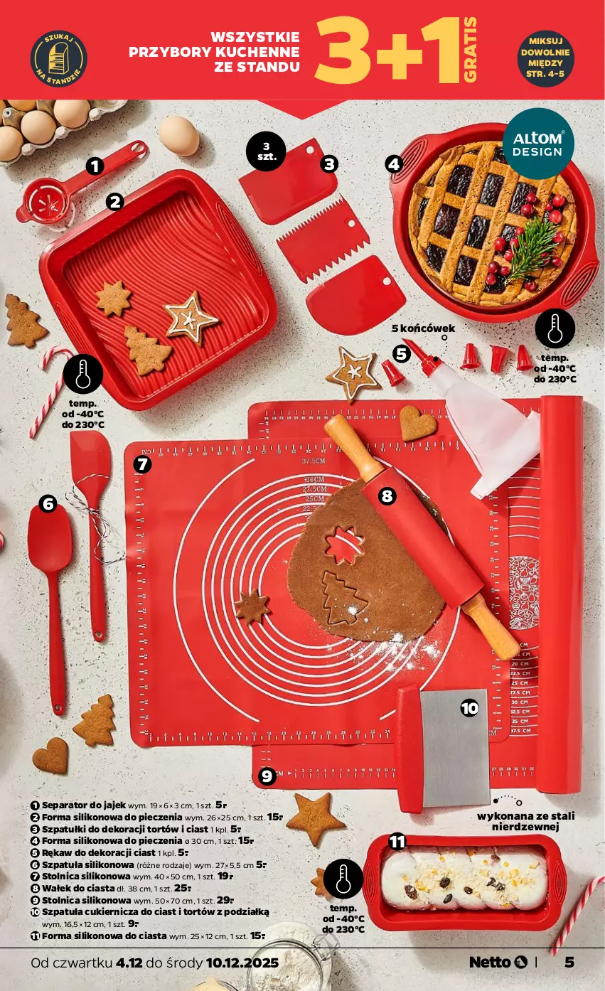 Gazetka promocyjna Netto - Od Czwartku Przemysłowa - ważna 04.12 do 10.12.2025 - strona 5 - produkty: Cukier, Gra, Piec, Przybory kuchenne