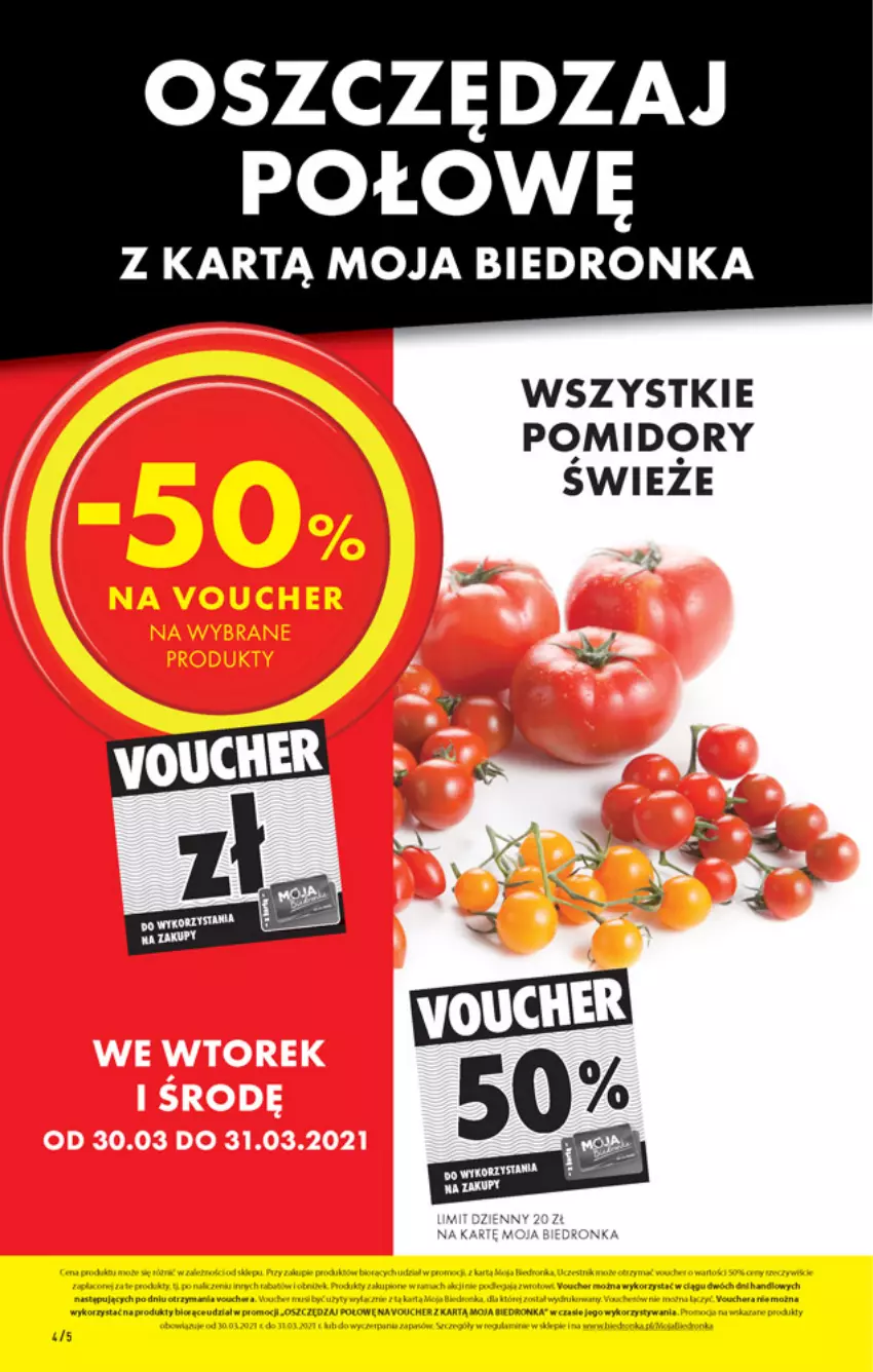 Gazetka promocyjna Biedronka - W tym tygodniu PN - ważna 29.03 do 03.04.2021 - strona 4 - produkty: Pomidory