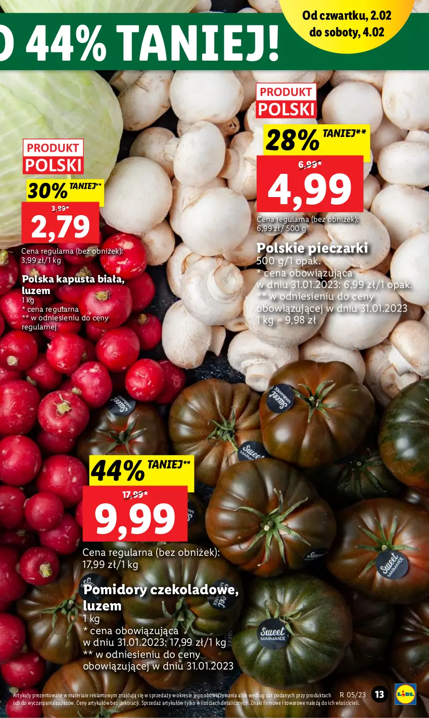 Gazetka promocyjna Lidl - GAZETKA - ważna 02.02 do 04.02.2023 - strona 13 - produkty: Piec, Pomidory