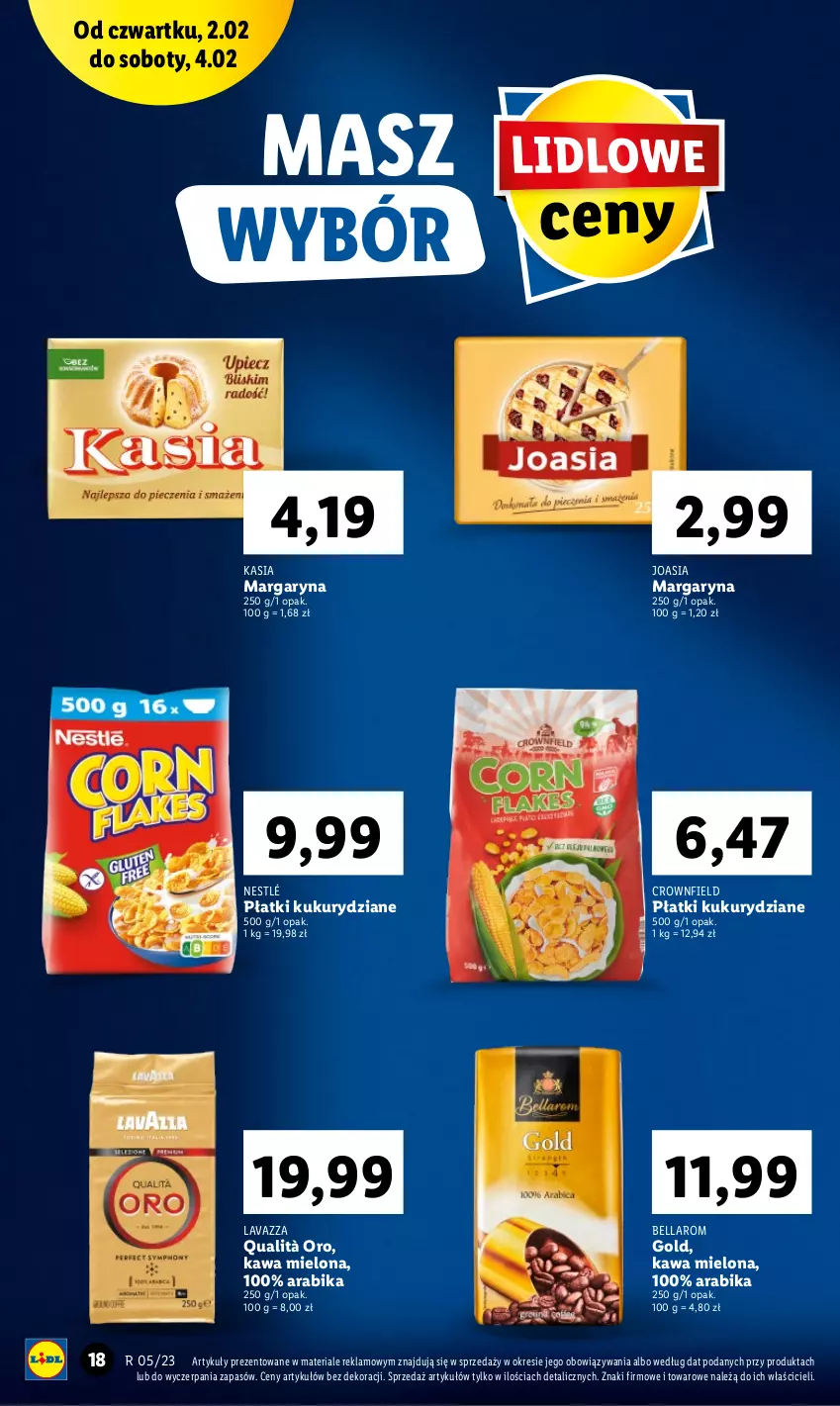 Gazetka promocyjna Lidl - GAZETKA - ważna 02.02 do 04.02.2023 - strona 18 - produkty: Bell, Bella, Kasia, Kawa, Kawa mielona, Lavazza, Margaryna, Nestlé