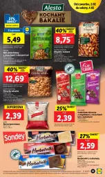 Gazetka promocyjna Lidl - GAZETKA - Gazetka - ważna od 04.02 do 04.02.2023 - strona 35 - produkty: Orzechy włoskie, Migdały łuskane, Ser, Ryż, Migdały, Czekolada mleczna, Herbatniki, Czekolada, Deser