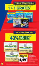 Gazetka promocyjna Lidl - GAZETKA - Gazetka - ważna od 04.02 do 04.02.2023 - strona 54 - produkty: Gra, Finish, Tablet, Zmywarki, Masło, Olej, Tabletki do zmywarki