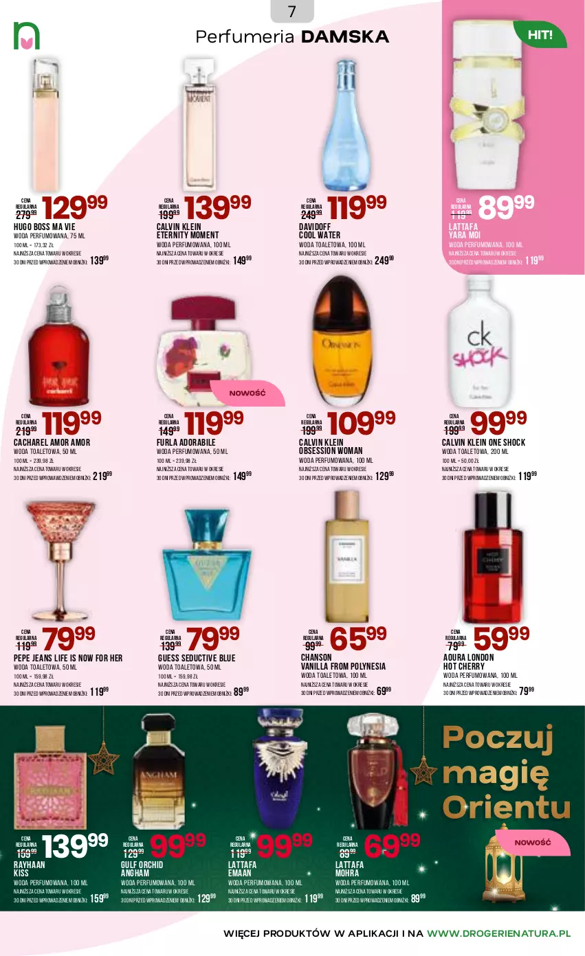 Gazetka promocyjna Drogerie Natura - Gazetka Drogerie Natura - ważna 06.05 do 17.05.2026 - strona 7 - produkty: Cacharel, Calvin Klein, Davidoff, Fa, Hugo Boss, Perfum, SESSIO, Woda, Woda perfumowana, Woda toaletowa