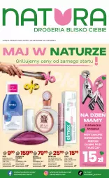 Gazetka promocyjna Drogerie Natura - Gazetka Drogerie Natura - Gazetka - ważna od 17.05 do 17.05.2026 - strona 1 - produkty: Woda perfumowana, Makijaż, Gra, Bell, Calvin Klein, Perfum, Sati, Maybelline, Pasta do zębów, Tusz, Lack, Elmex, Woda, Grill, Nivea, Fa