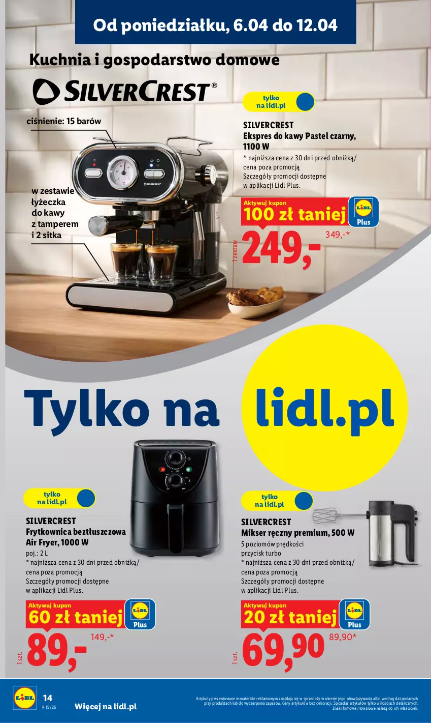 Gazetka promocyjna Lidl - Katalog ważny od 7.04 - ważna 07.04 do 11.04.2026 - strona 16 - produkty: Kuchnia, Mikser, Mikser ręczny, Ser, Silvercrest