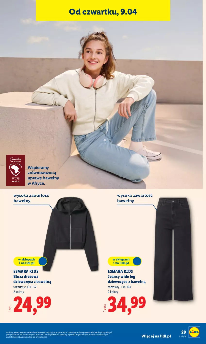 Gazetka promocyjna Lidl - Katalog ważny od 7.04 - ważna 07.04 do 11.04.2026 - strona 37 - produkty: Bluza, Bluza dresowa, Dres, Sok
