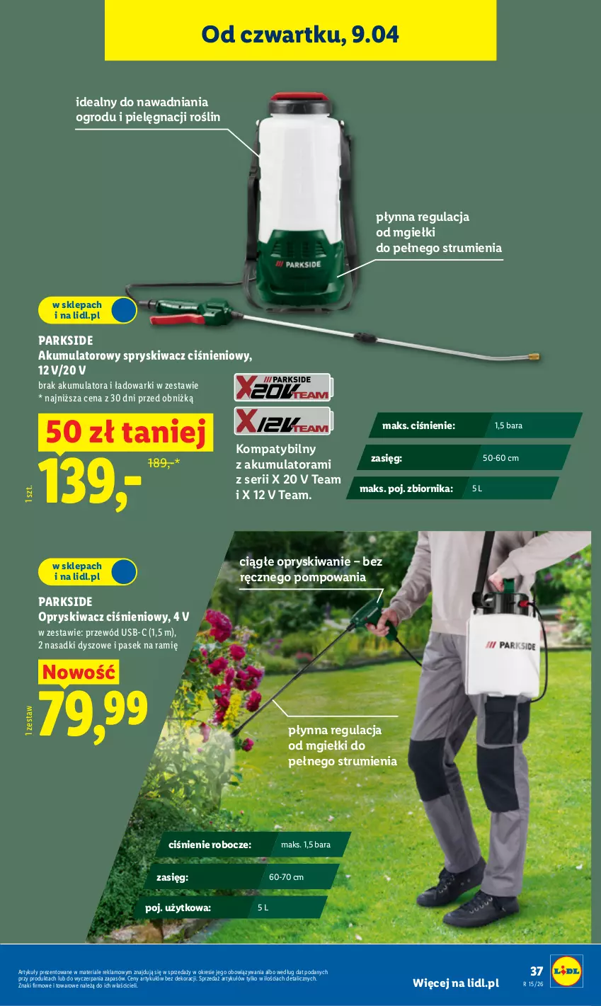 Gazetka promocyjna Lidl - Katalog ważny od 7.04 - ważna 07.04 do 11.04.2026 - strona 45 - produkty: Akumulator, Parkside, Pasek, Przewód, Rum, Ser