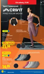 Gazetka promocyjna Lidl - Katalog ważny od 7.04 - Gazetka - ważna od 11.04 do 11.04.2026 - strona 52 - produkty: Top, Sok, Por, Gin, Karp, Skarpetki, Sport, Mars, Legginsy, LG