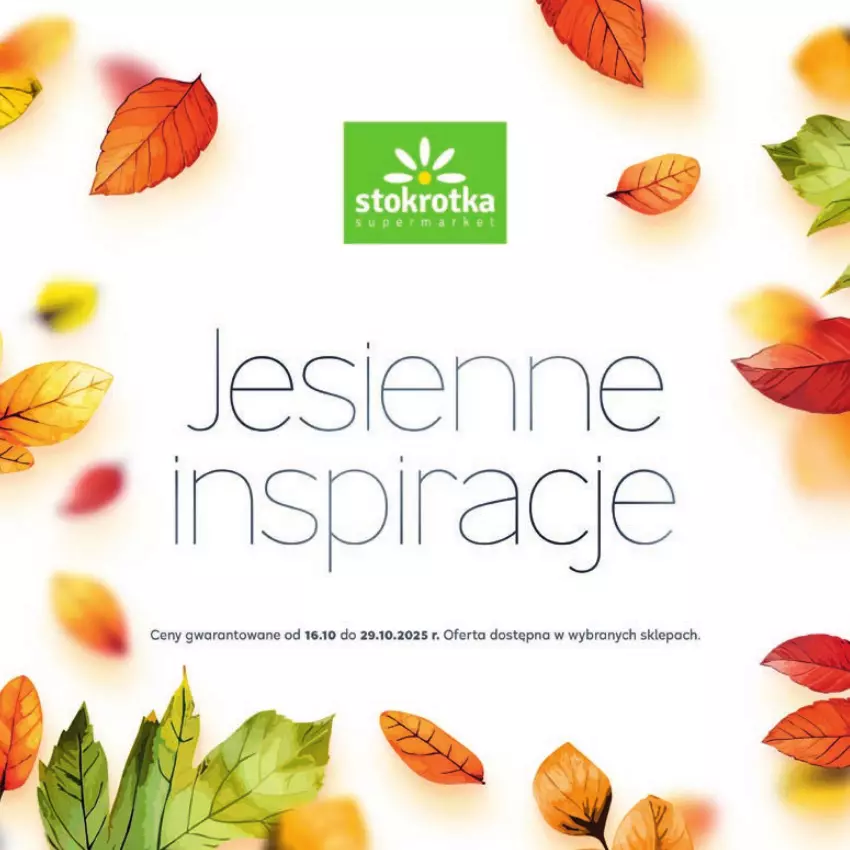 Gazetka promocyjna Stokrotka - Katalog Jesiennie Inspiracje! - ważna 16.10 do 29.10.2025 - strona 1