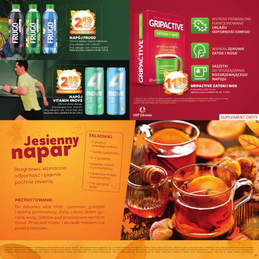 Gazetka promocyjna Stokrotka - Katalog Jesiennie Inspiracje! - ważna 16.10 do 29.10.2025 - strona 27 - produkty: Imbir, Kawa, Mięso, Napój, Owoce, Por, Wałek, Warzywa