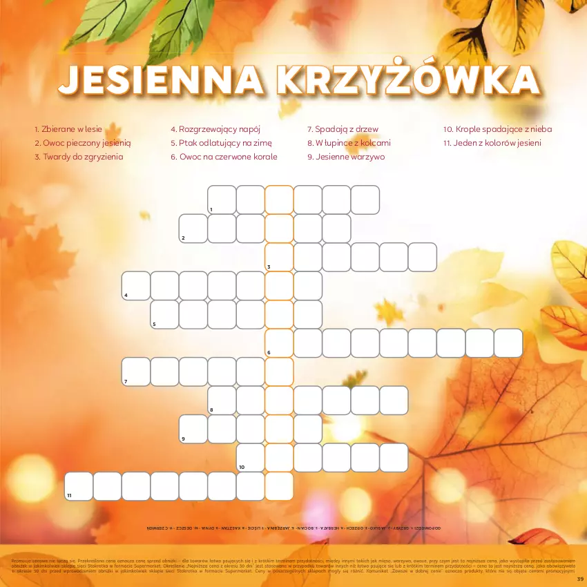 Gazetka promocyjna Stokrotka - Katalog Jesiennie Inspiracje! - ważna 16.10 do 29.10.2025 - strona 39 - produkty: Gry, Grzyby, Herbata, Mięso, Napój, Owoce, Piec, Warzywa