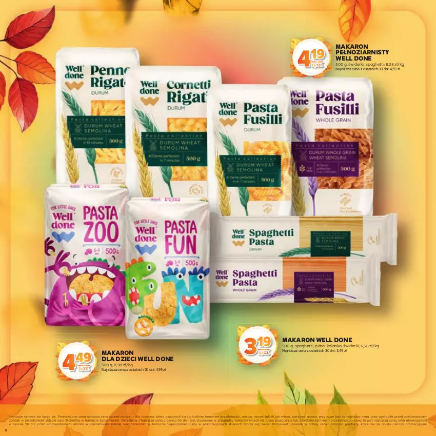 Gazetka promocyjna Stokrotka - Katalog Jesiennie Inspiracje! - ważna 16.10 do 29.10.2025 - strona 6 - produkty: Dzieci, Makaron, Mięso, Owoce, Spaghetti, Warzywa