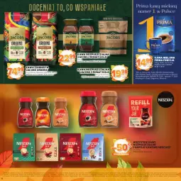Gazetka promocyjna Stokrotka - Katalog Jesiennie Inspiracje! - Gazetka - ważna od 29.10 do 29.10.2025 - strona 20 - produkty: Nescafé, Warzywa, Kawa rozpuszczalna, Gin, Kawa ziarnista, Kawa mielona, Kawa, Napoje, Torba, Prima, Owoce, Jacobs, Mięso
