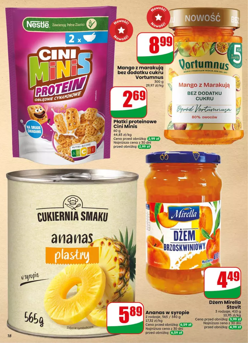 Gazetka promocyjna Dino - Gazetka 34 / 2026 - ważna 19.08 do 25.08.2026 - strona 18 - produkty: Ananas, Cini Minis, Dżem, Mango