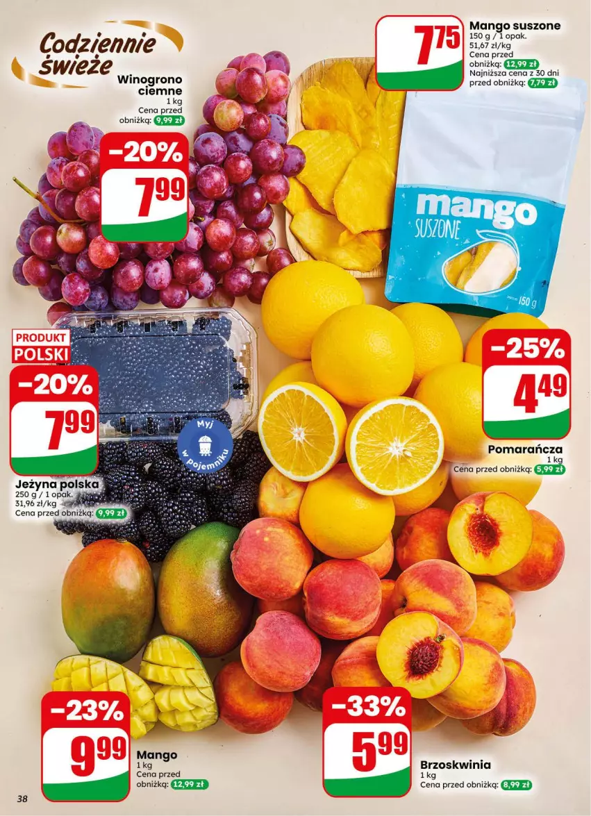 Gazetka promocyjna Dino - Gazetka 34 / 2026 - ważna 19.08 do 25.08.2026 - strona 38 - produkty: Mango, Mango suszone