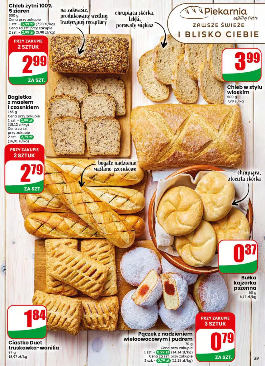 Gazetka promocyjna Dino - Gazetka 34 / 2026 - ważna 19.08 do 25.08.2026 - strona 39 - produkty: Bagietka, Bułka, Chleb, JBL, Kajzerka, Kajzerka pszenna, Pączek, Por
