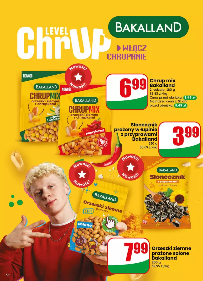Gazetka promocyjna Dino - Gazetka 34 / 2026 - ważna 19.08 do 25.08.2026 - strona 50 - produkty: Bakalland, Fa, Orzeszki, Orzeszki ziemne