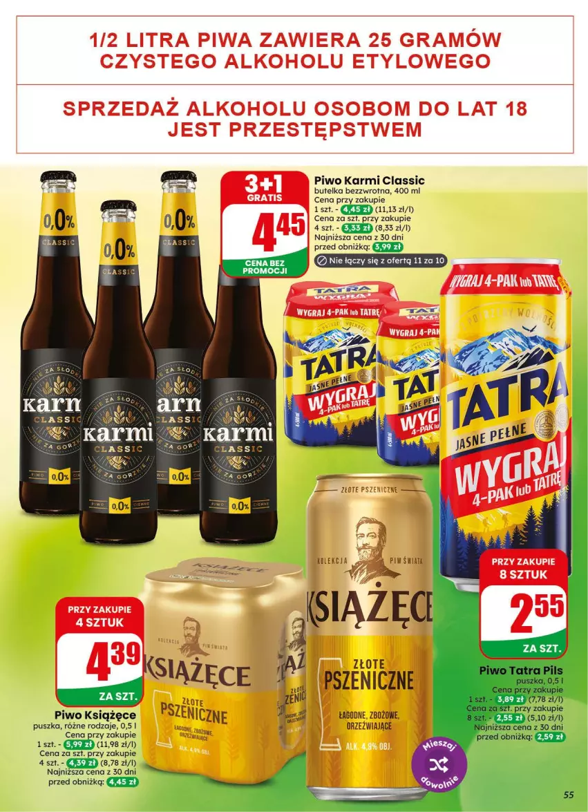 Gazetka promocyjna Dino - Gazetka 34 / 2026 - ważna 19.08 do 25.08.2026 - strona 55 - produkty: Karmi, Książęce, Piwo