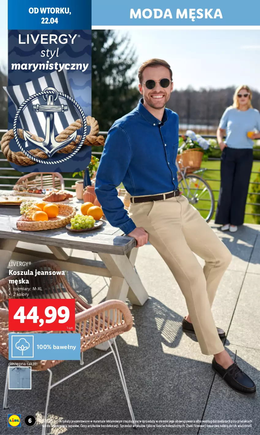 Gazetka promocyjna Lidl - GAZETKA - ważna 22.04 do 27.04.2025 - strona 6 - produkty: Kosz, Koszula, Moda