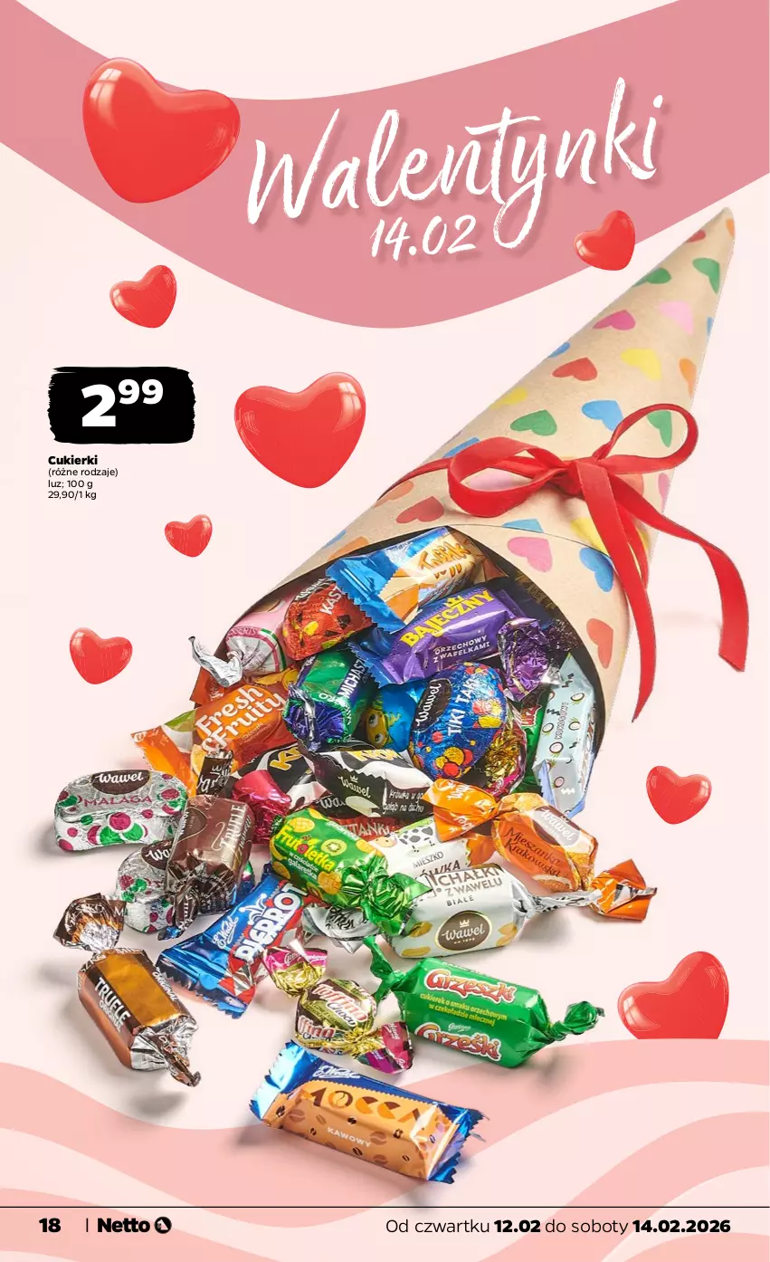 Gazetka promocyjna Netto - Od Czwartku - ważna 12.02 do 14.02.2026 - strona 18 - produkty: Cukier, Cukierki