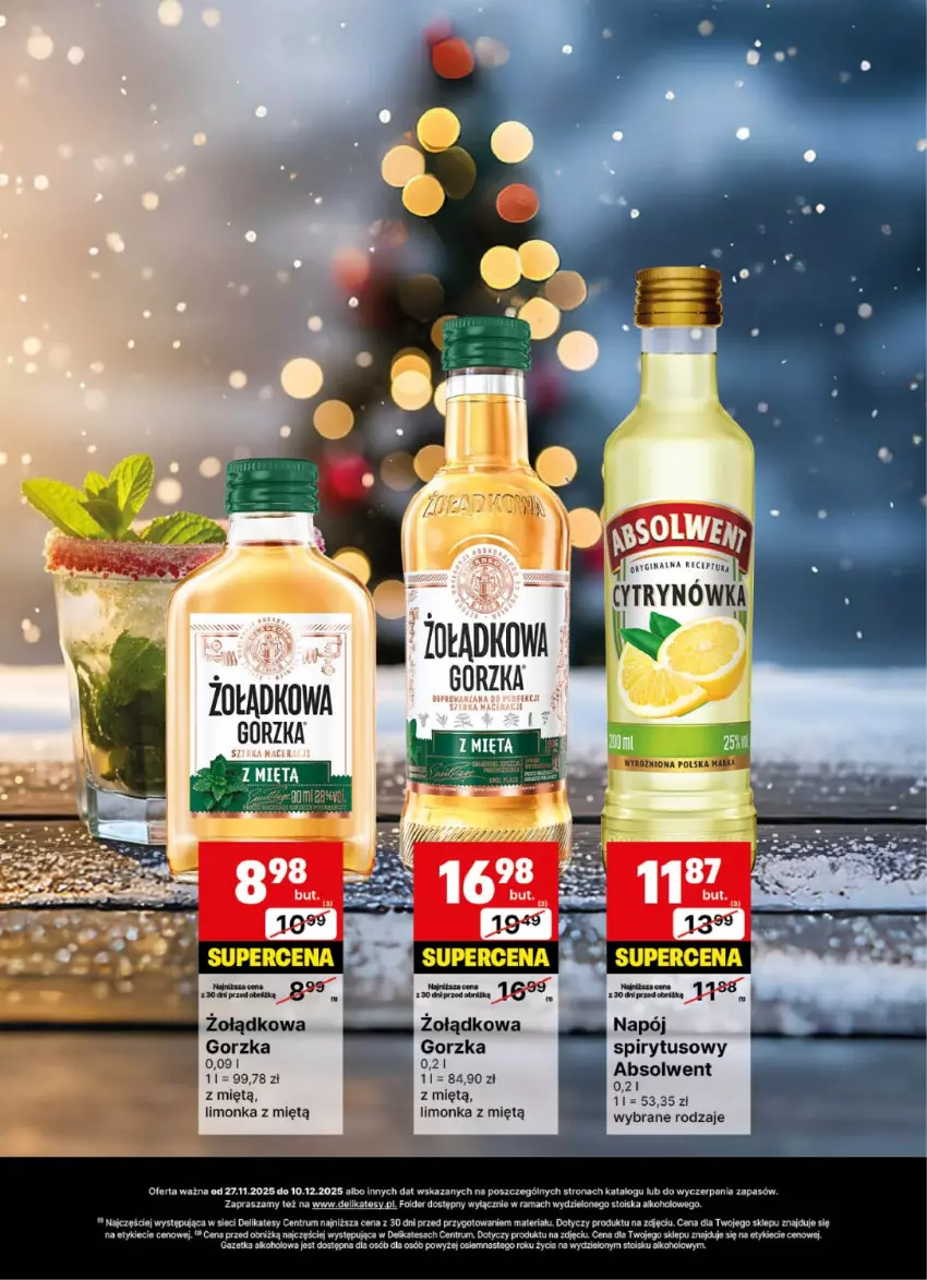 Gazetka promocyjna Delikatesy Centrum - Delibarek DC48-DC49 - ważna 27.11 do 10.12.2025 - strona 18 - produkty: Gin, Gry, Limonka, Napój, Rama, Rum