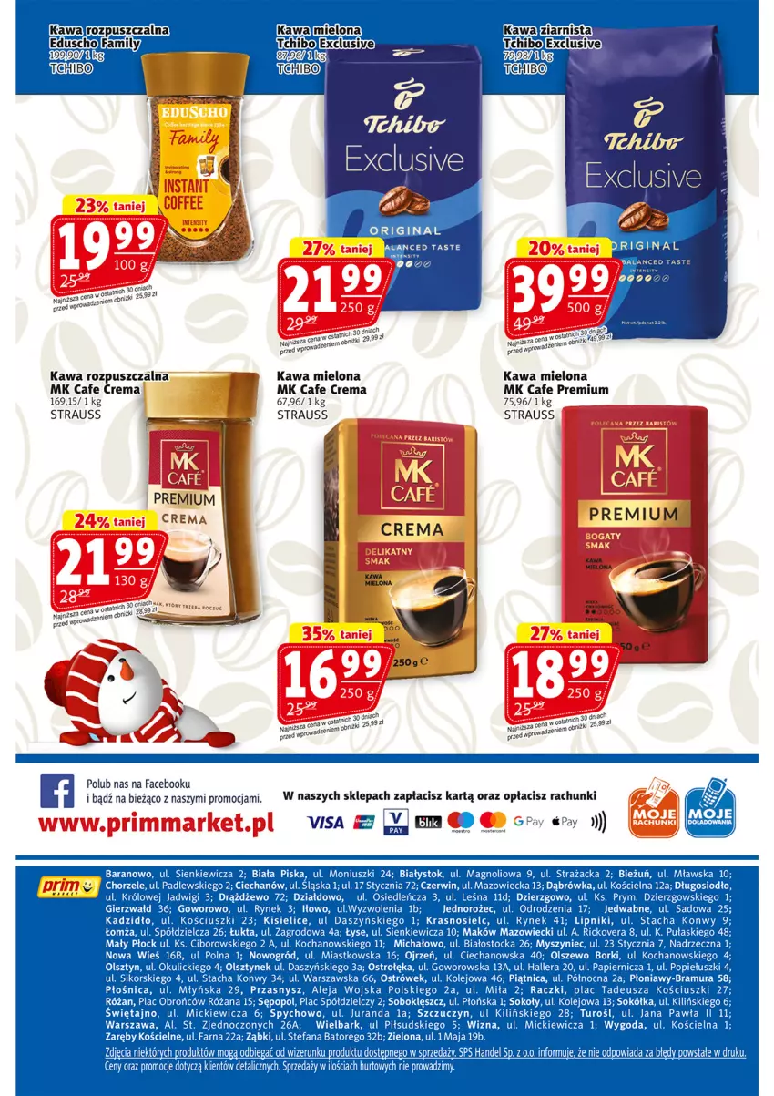 Gazetka promocyjna Prim Market - ważna 29.12.2025 do 07.01.2026 - strona 16 - produkty: Fa, Kawa, Kawa mielona, Kawa rozpuszczalna, Tchibo