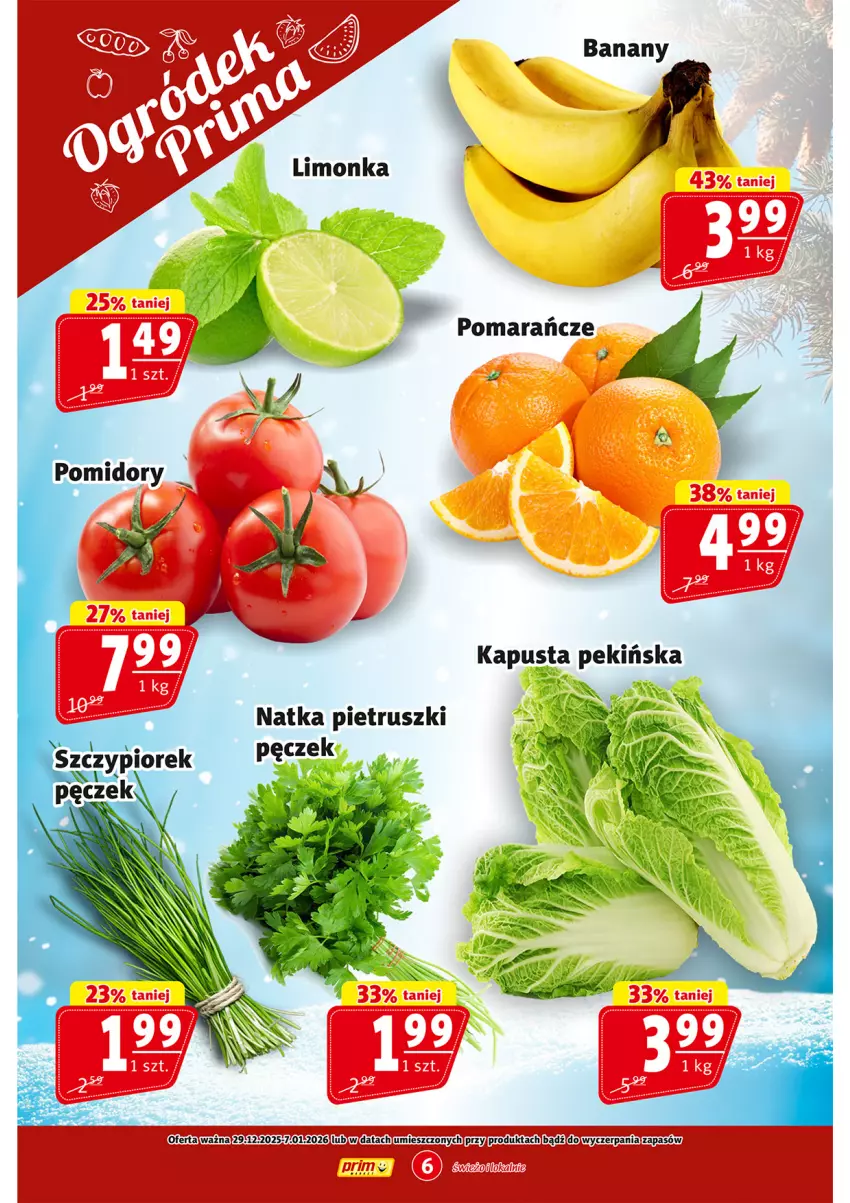 Gazetka promocyjna Prim Market - ważna 29.12.2025 do 07.01.2026 - strona 6 - produkty: Pomarańcze