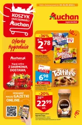 Gazetka promocyjna Auchan - Gazetka Oferty tygodnia Supermarket Auchan - Gazetka - ważna od 31.05 do 31.05.2023 - strona 1 - produkty: Kawa rozpuszczalna, Praliny, Kawa, Toffifee, Nimm2
