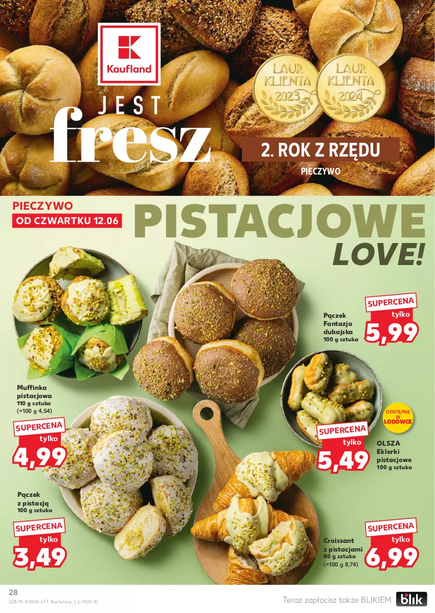 Gazetka promocyjna Kaufland - Gazetka tygodnia - ważna 12.06 do 17.06.2025 - strona 28 - produkty: Croissant, Fa, Fanta, Inka, Pączek, Piec, Pieczywo, Tera