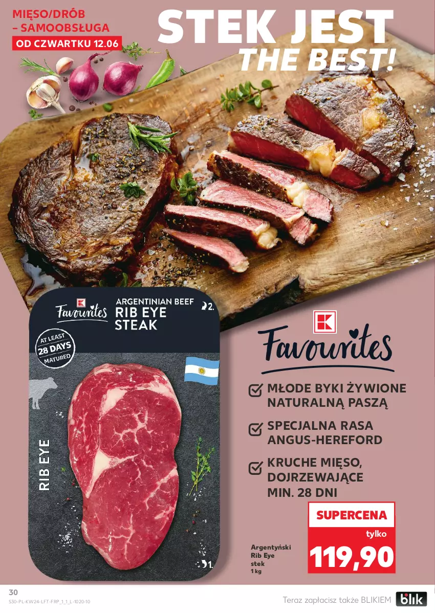 Gazetka promocyjna Kaufland - Gazetka tygodnia - ważna 12.06 do 17.06.2025 - strona 30 - produkty: Drób, Mięso, Stek, Tera