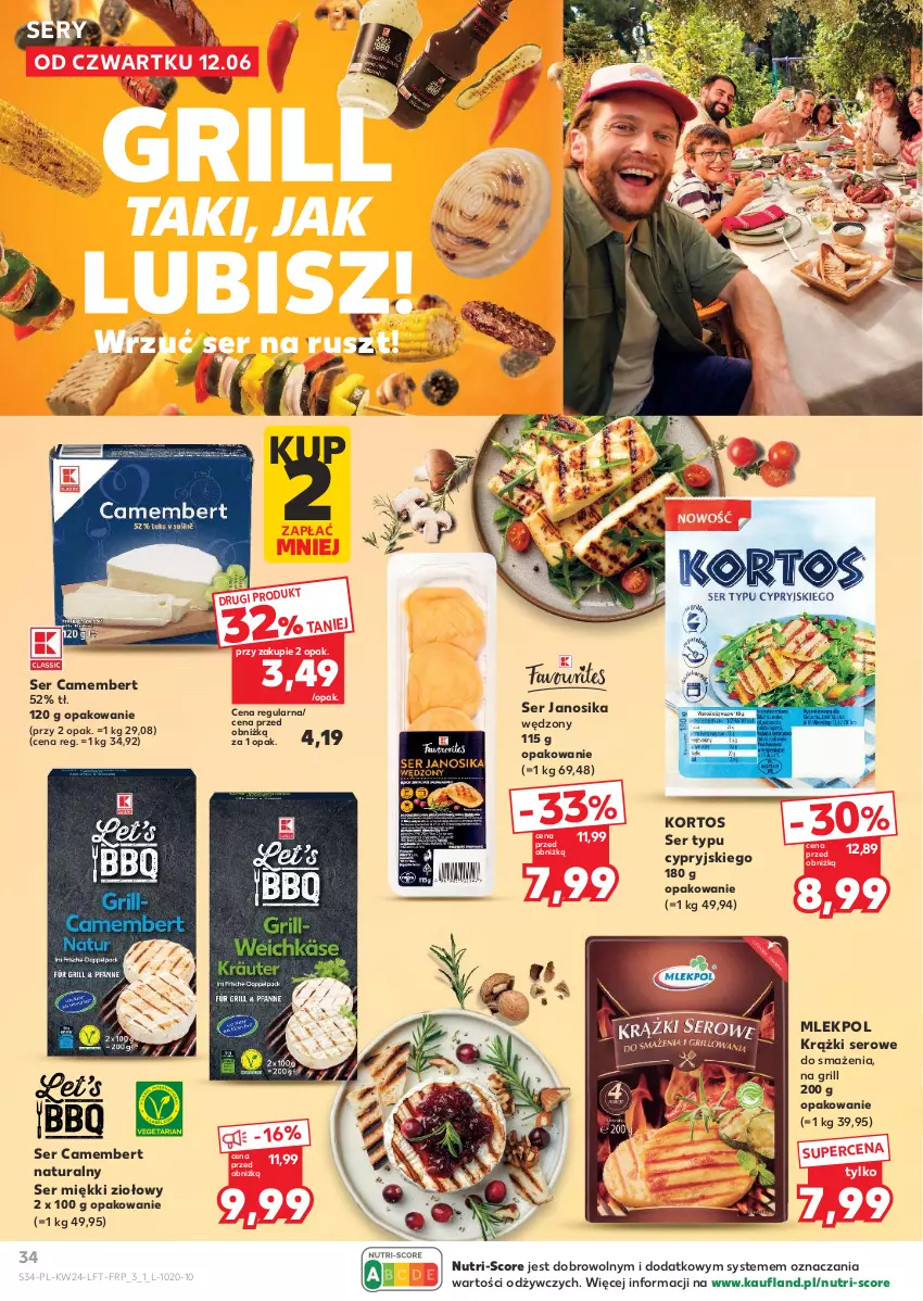 Gazetka promocyjna Kaufland - Gazetka tygodnia - ważna 12.06 do 17.06.2025 - strona 34 - produkty: Camembert, Grill, Ser