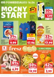 Gazetka promocyjna Kaufland - Gazetka tygodnia - Gazetka - ważna od 17.06 do 17.06.2025 - strona 60 - produkty: Kurczak, Udo z kurczaka, Warzywa, Gra, Pomarańcze, Pepsi, Płyn do płukania, Napój gazowany, Morliny, Owoce, Grunt, Napój, Olej, Kiełbasa, Lenor, Mleko, Fa
