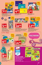 Gazetka promocyjna Auchan - Szkoła oszczędzania Temat PrzeTanie Kupowanie Hipermarkety - Gazetka - ważna od 03.08 do 03.08.2022 - strona 27 - produkty: Zestaw pędzli, Klej, Kredka, Paleta, Fa