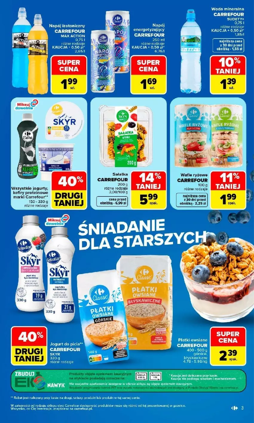 Gazetka promocyjna Carrefour - Gazetka Produkt Carrefour w SUMIE najlepsza jakość i cena - ważna 24.08 do 05.09.2026 - strona 3 - produkty: Fa, Jogurt, Kefir, LG, Pur, Ryż, Wafle