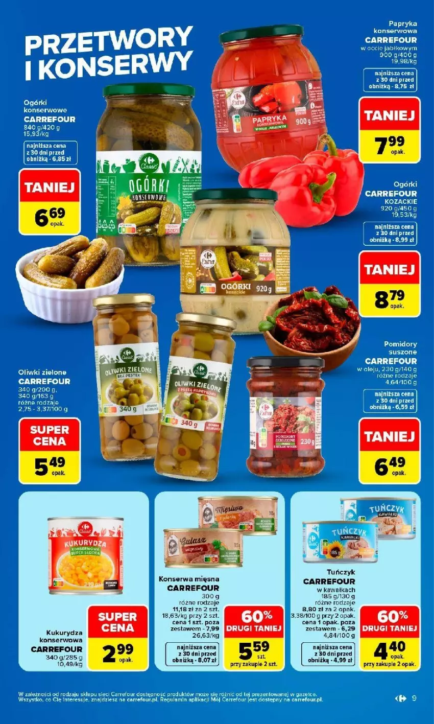 Gazetka promocyjna Carrefour - Gazetka Produkt Carrefour w SUMIE najlepsza jakość i cena - ważna 24.08 do 05.09.2026 - strona 9 - produkty: Fa, Kawa, Kukurydza, Kukurydza konserwowa, Oliwki, Oliwki zielone, Pomidory, Ser
