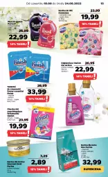 Gazetka promocyjna Netto - Artykuły spożywcze - Gazetka - ważna od 24.08 do 24.08.2022 - strona 15 - produkty: Płyn do prania, Domestos, Pur, Finish, Tablet, Purina, Odplamiacz, Gourmet Gold, Chusteczki, Kostka do wc, Perwoll, Vanish, Zmywarki, Tabletki do zmywarki, Fa