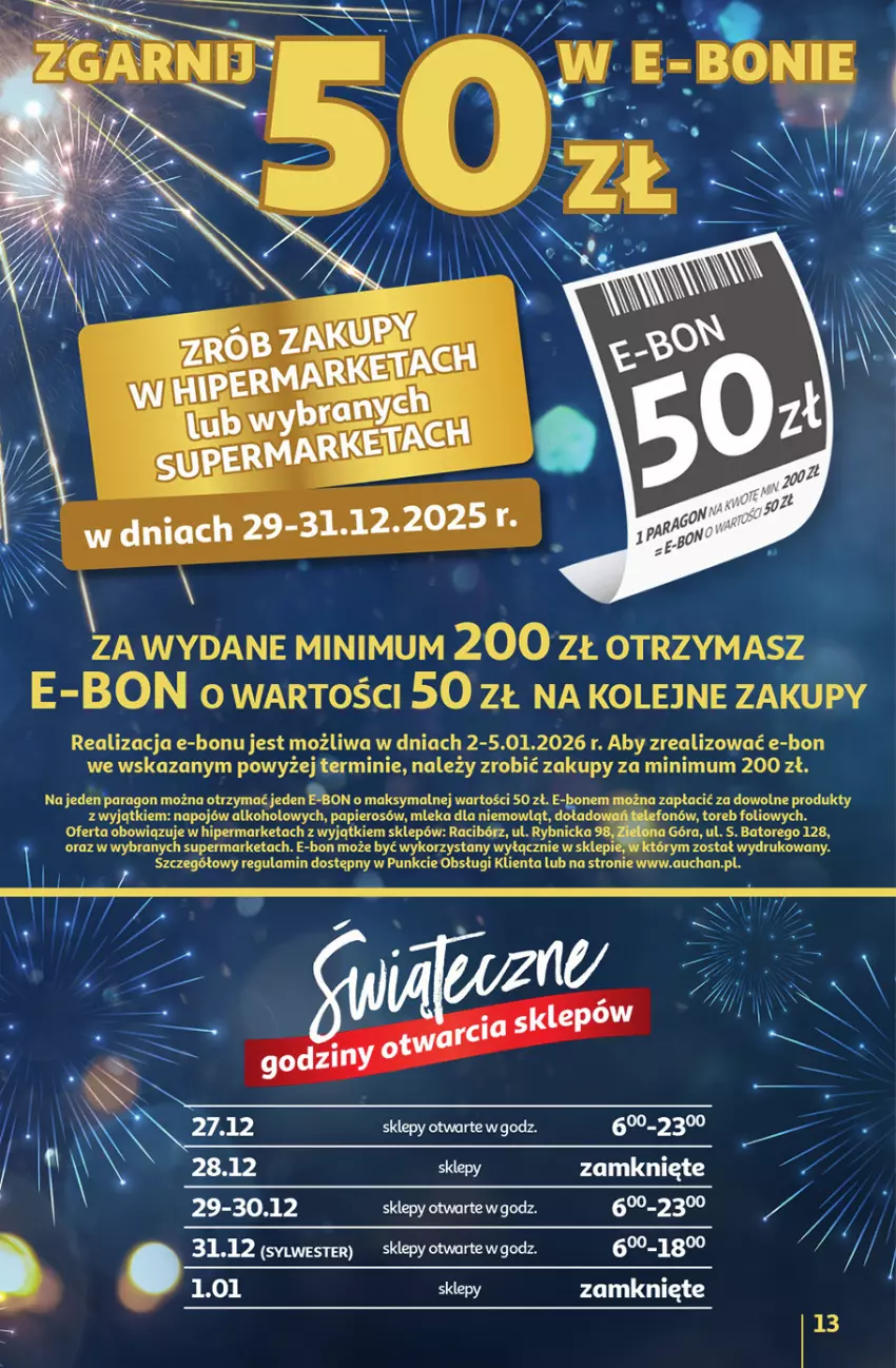 Gazetka promocyjna Auchan - Sylwestrowe Okazje - ważna 27.12 do 31.12.2025 - strona 13 - produkty: LG, Olej, Papier
