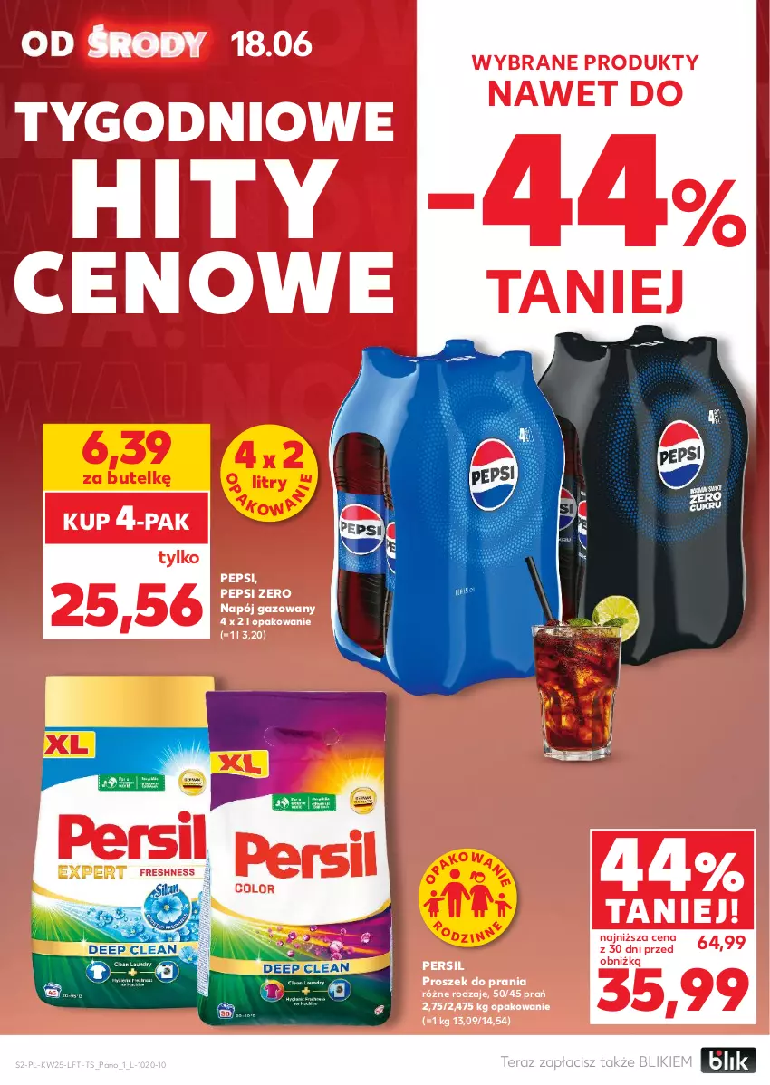 Gazetka promocyjna Kaufland - Gazetka tygodnia - ważna 18.06 do 25.06.2025 - strona 2 - produkty: Napój, Napój gazowany, Pepsi, Persil, Proszek do prania, Tera