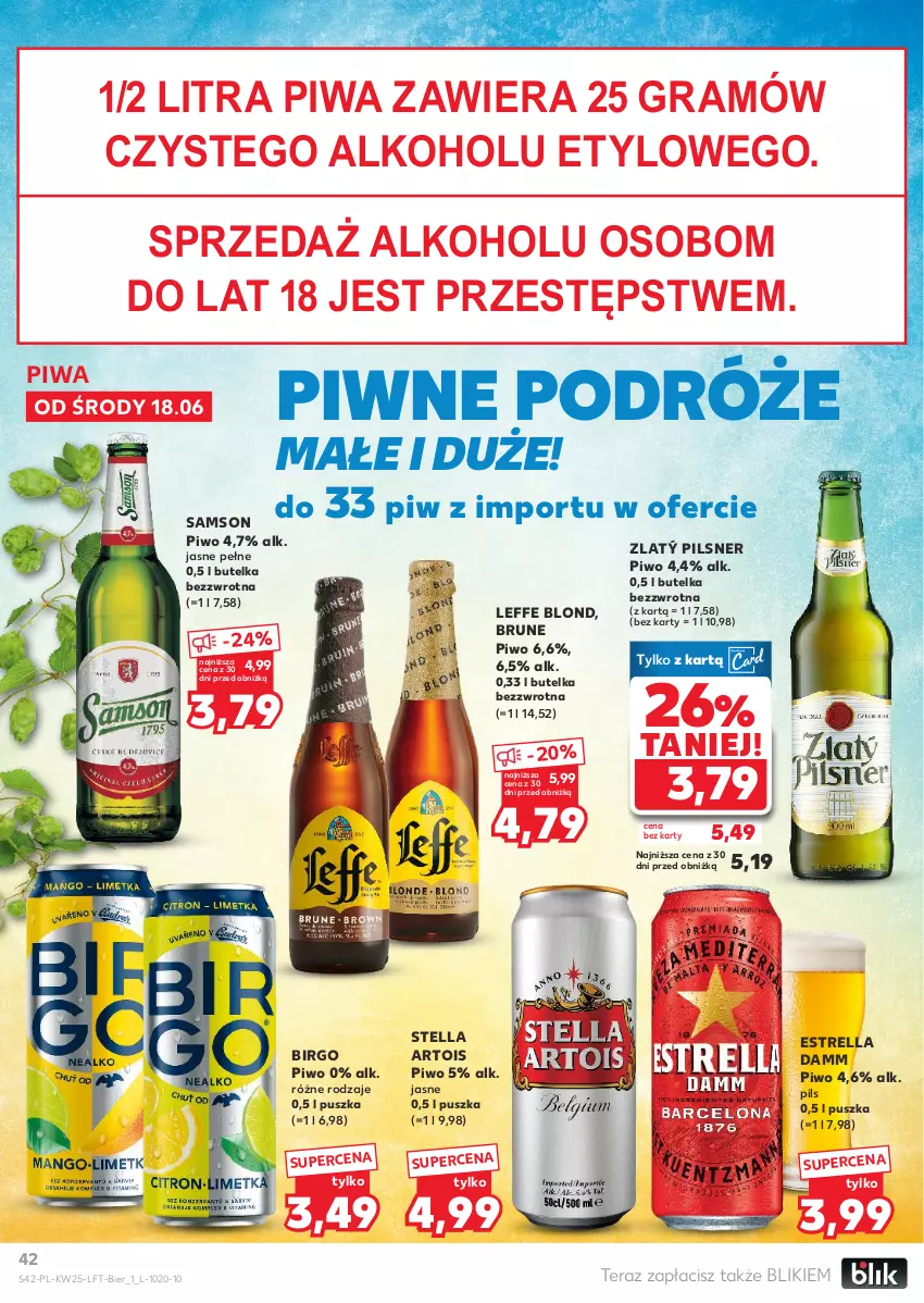 Gazetka promocyjna Kaufland - Gazetka tygodnia - ważna 18.06 do 25.06.2025 - strona 42 - produkty: Gra, Piwa, Piwo, Por, Tera