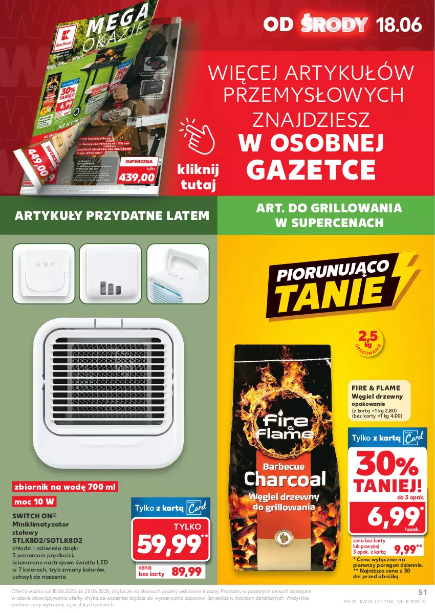 Gazetka promocyjna Kaufland - Gazetka tygodnia - ważna 18.06 do 25.06.2025 - strona 51 - produkty: Grill, Węgiel drzewny