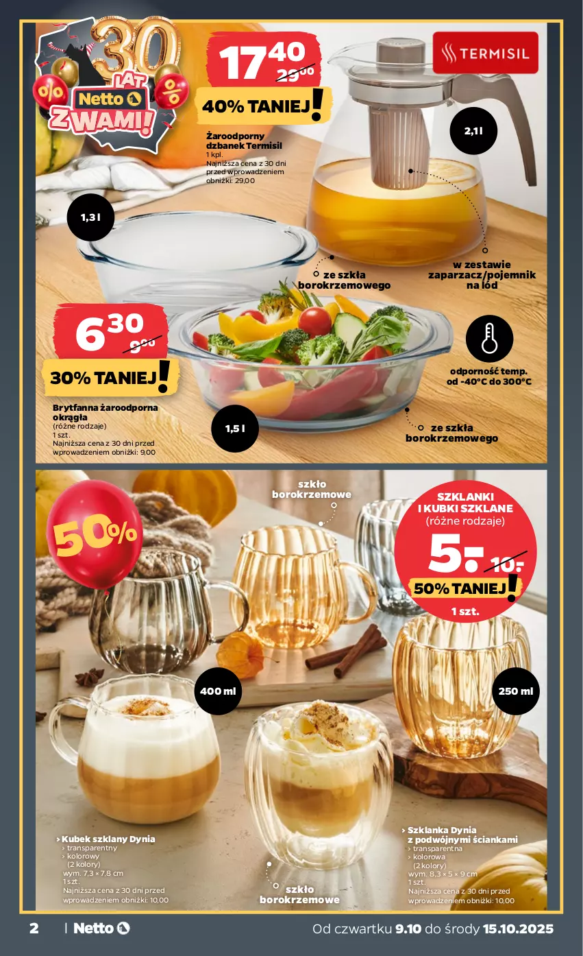 Gazetka promocyjna Netto - Od Czwartku Przemysłowa - ważna 09.10 do 15.10.2025 - strona 2 - produkty: Dzbanek, Fa, Lanki, Pojemnik, Por, Tran, Zaparzacz
