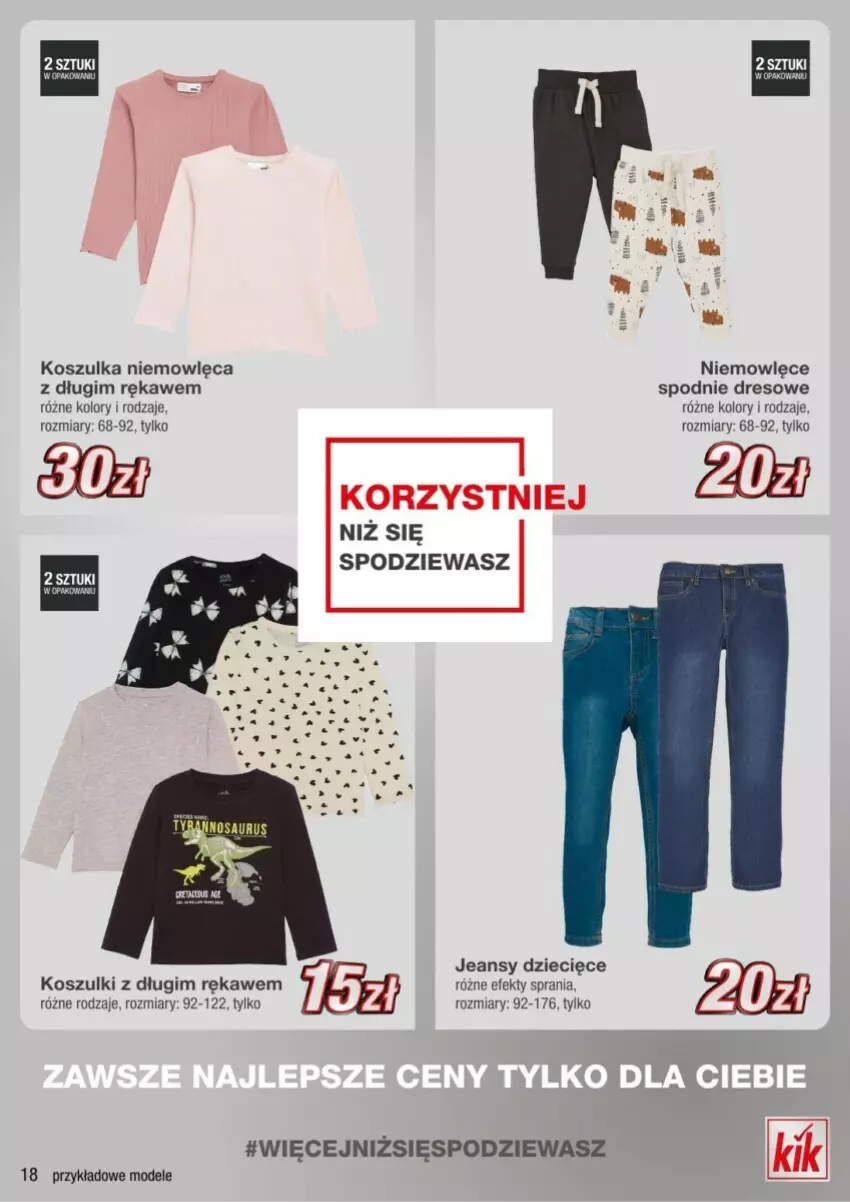 Gazetka promocyjna Kik - ważna 23.09 do 29.09.2024 - strona 10 - produkty: Dres, Dzieci, Kosz, Koszulka, Spodnie, Spodnie dresowe