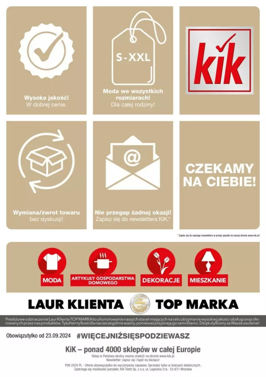 Gazetka promocyjna Kik - ważna 23.09 do 29.09.2024 - strona 11 - produkty: Fa, Laur, O nas, Top