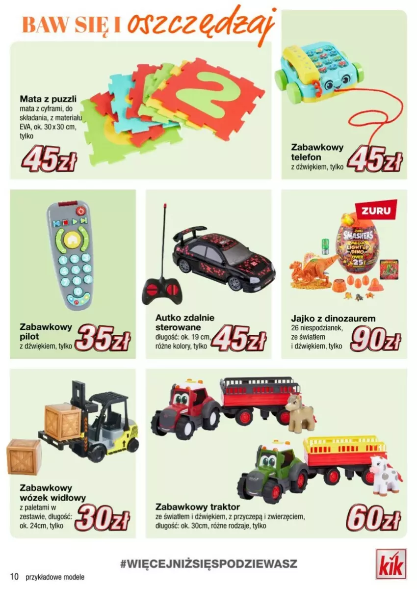 Gazetka promocyjna Kik - ważna 23.09 do 29.09.2024 - strona 2 - produkty: Dinozaur, Paleta, Traktor, Wózek