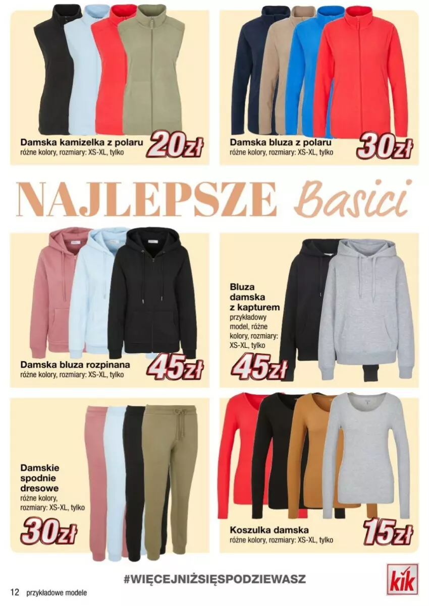 Gazetka promocyjna Kik - ważna 23.09 do 29.09.2024 - strona 4 - produkty: Bluza, Dres, Kamizelka, Kosz, Koszulka, Spodnie, Spodnie dresowe