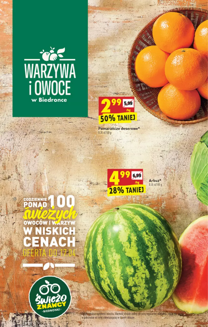 Gazetka promocyjna Biedronka - W tym tygodniu - ważna 15.04 do 21.04.2021 - strona 10 - produkty: Deser, Pomarańcze, Ryż, Ser, Warzywa