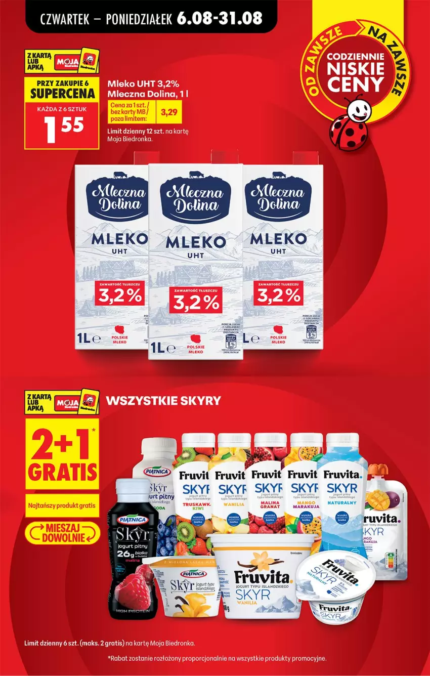 Gazetka promocyjna Biedronka - Od Czwartku - ważna 06.08 do 08.08.2026 - strona 3 - produkty: Fa, Isla, Jogurt, Mleko, Por, PSB