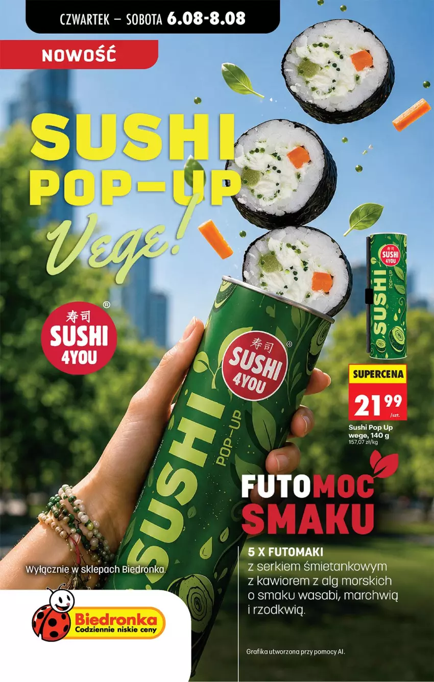 Gazetka promocyjna Biedronka - Od Czwartku - ważna 06.08 do 08.08.2026 - strona 39 - produkty: Gra, Grafika, Kawior, LG, Rama, Sushi, Wasa