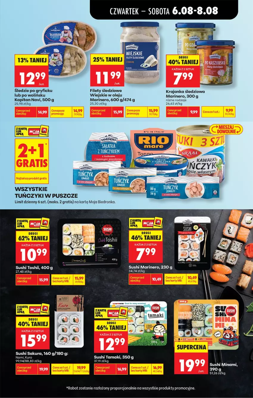 Gazetka promocyjna Biedronka - Od Czwartku - ważna 06.08 do 08.08.2026 - strona 41 - produkty: Gra, Gry, Krajanka śledziowa, Olej, Por, Sałat, Sałatka, Sushi, Tuńczyk